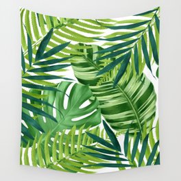 Tropical leaves III Wall Tapestry