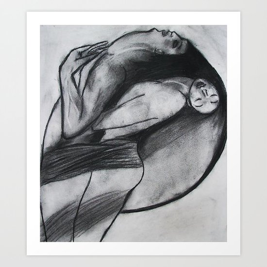 LOVERS (ORIGINAL SOLD) Art Print
