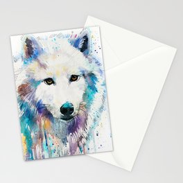 Arctic Wolf Stationery Card
