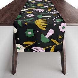 Magic Mushroom Forest Pattern Table Runner