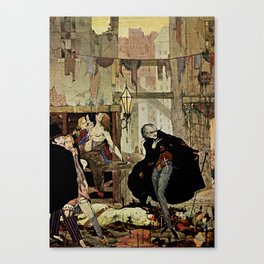 “The Man of the Crowd” by Harry Clarke Canvas Print