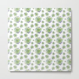Succulent Watercolor Pattern Metal Print | Painting, Pattern, Cactus, Abstract, Watercolorplants, Succulents, Green, Drawing, Watercolor, Succulent 