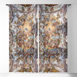 Assumption of Mary - Wilhering Abbey Church Ceiling Mural 1741 Blackout Curtain