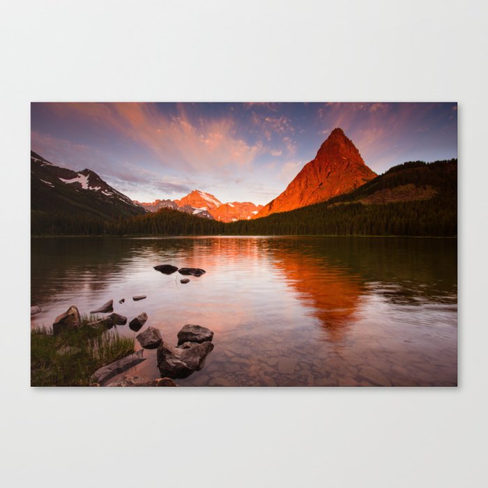 Swiftcurrent Lake, Glacier National Park Canvas Print
