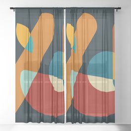 8  Abstract Geometric Shapes 211229 Sheer Curtain