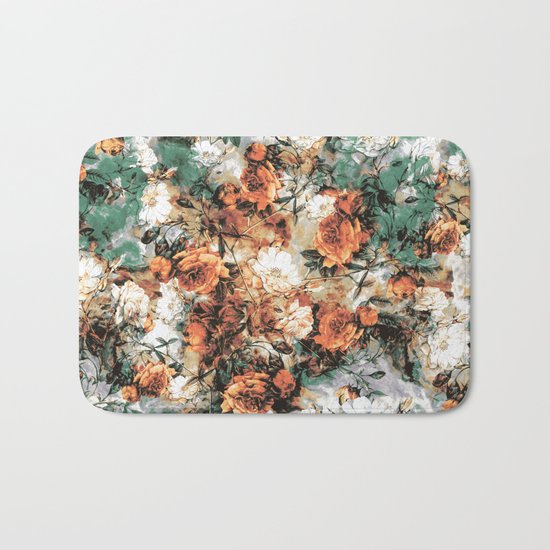 ABSTRACT ROSES Bath Mat