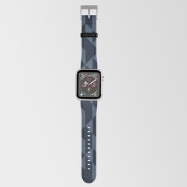 Abstract Geometric Pattern Navy and Blue Apple Watch Band