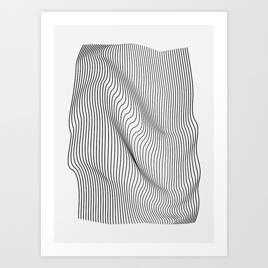 Minimal Curves Art Print