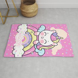 Cute pink unicorn for girls  Rug