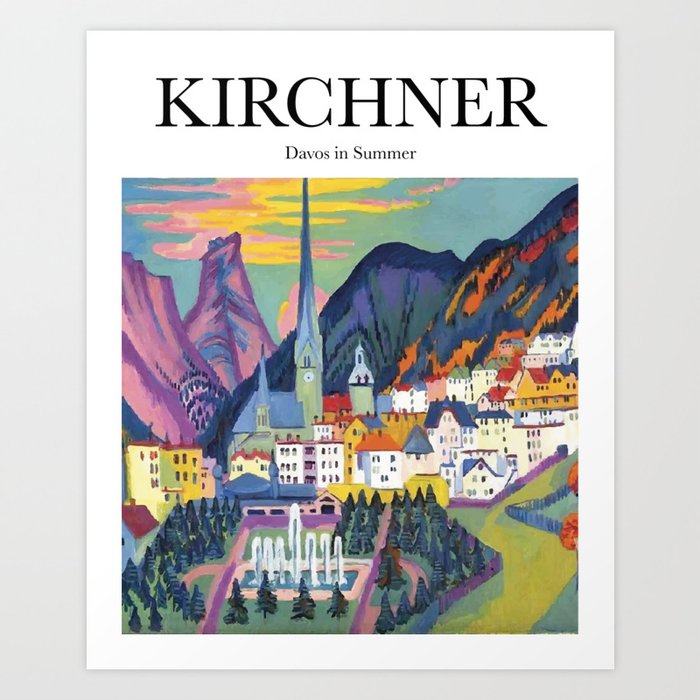 Kirchner - Davos in Summer Art Print