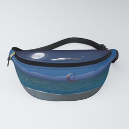 A Sailboat In The Moonlight Fanny Pack