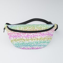 Modern Rainbow Glitter Dots Design Fanny Pack