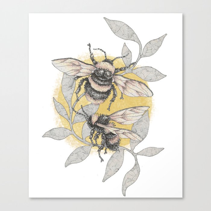 Wild Bees Canvas Print