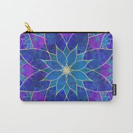 Lotus 2 - blue and purple Carry-All Pouch