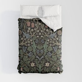 William Morris Vintage Blackthorn Dark Green 1892 Comforter