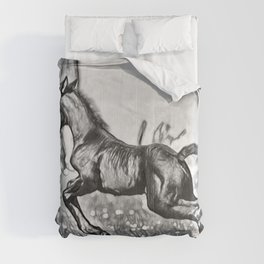 Jump - Horse illustrations Comforter