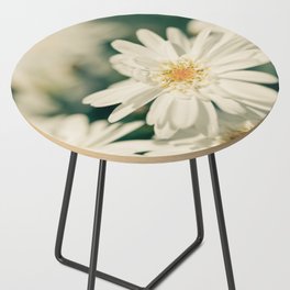 White flower Side Table