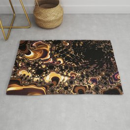 Gold Infinity Universe Rug