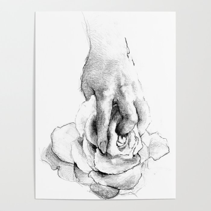 Hand&Rose study I Poster