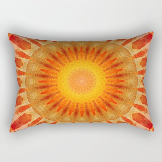 Mandala sunset Rectangular Pillow