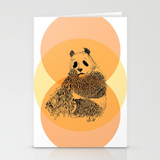 saving panda Stationery Cards