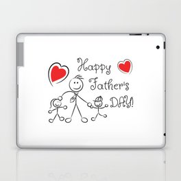 happy fathers day  Laptop Skin