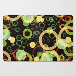 Retro Circles and Bubbles Cutting Board