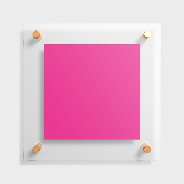 Solid Fushia Pink Color Floating Acrylic Print
