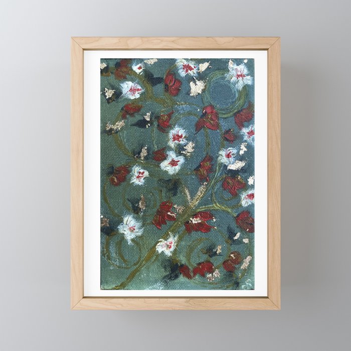 Holiday Blooms Framed Mini Art Print