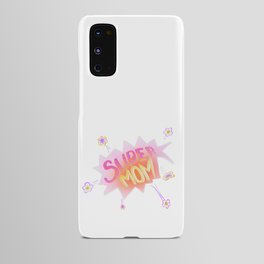 Super Mom Neon Colorful Hand lettering Android Case