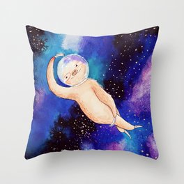 Draw me like one of your space sloths Throw Pillow