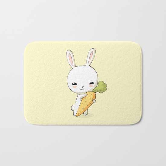 Bunny Carrot 2 Bath Mat