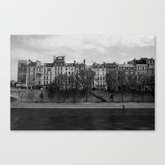 Seine riverbank, Paris. Canvas Print