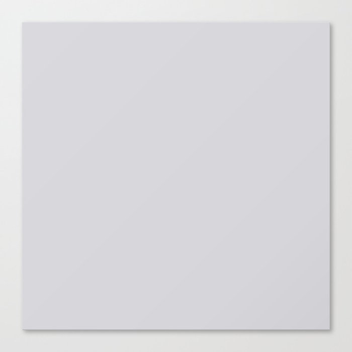 Linen Gray, Solid Collection Canvas Print