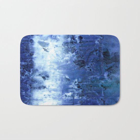 Saltwater Silk Blue Bath Mat