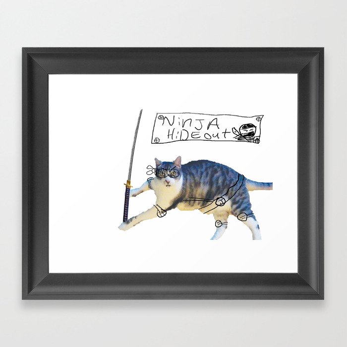 Ninja Jimmy! Framed Art Print