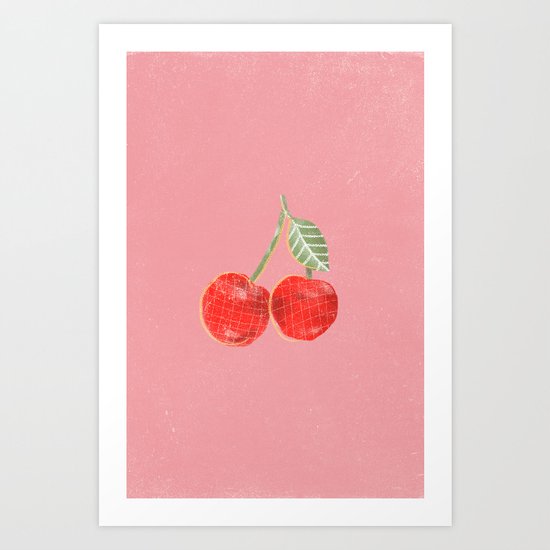 Yummi Cherry Art Print