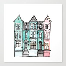 DC Row House No. 2 II U Street Canvas Print