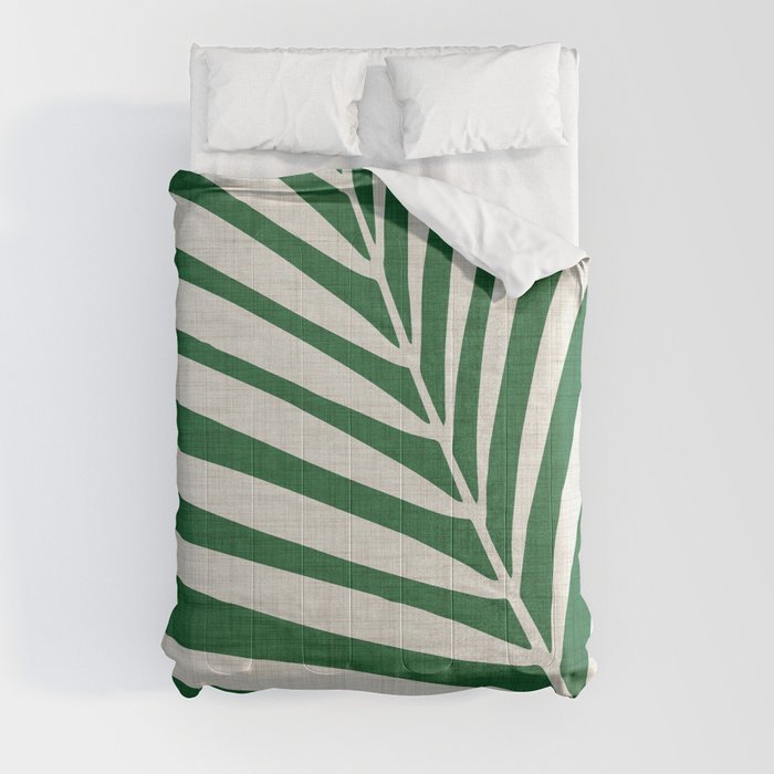 Minimalist Palm Leaf Comforter