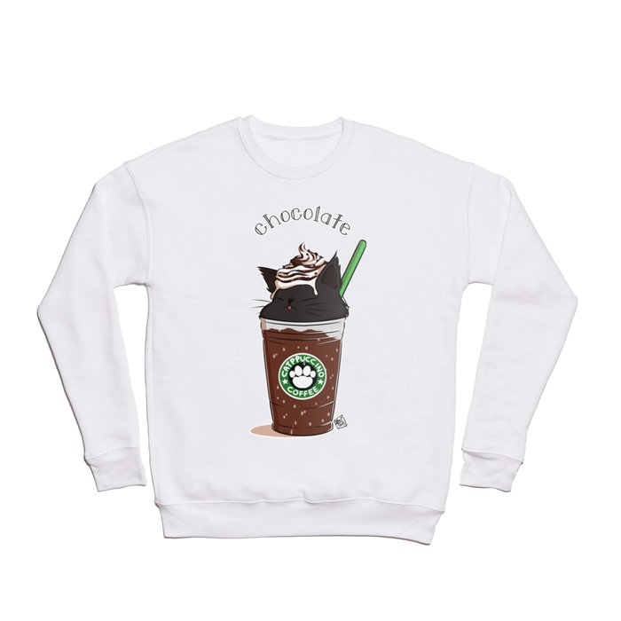 Chocolate CATpuccino Crewneck Sweatshirt