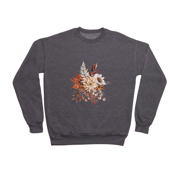 Vintage Autumn Floral Crewneck Sweatshirt