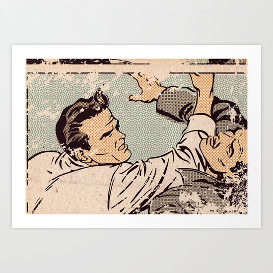 Pop Fight Art Print