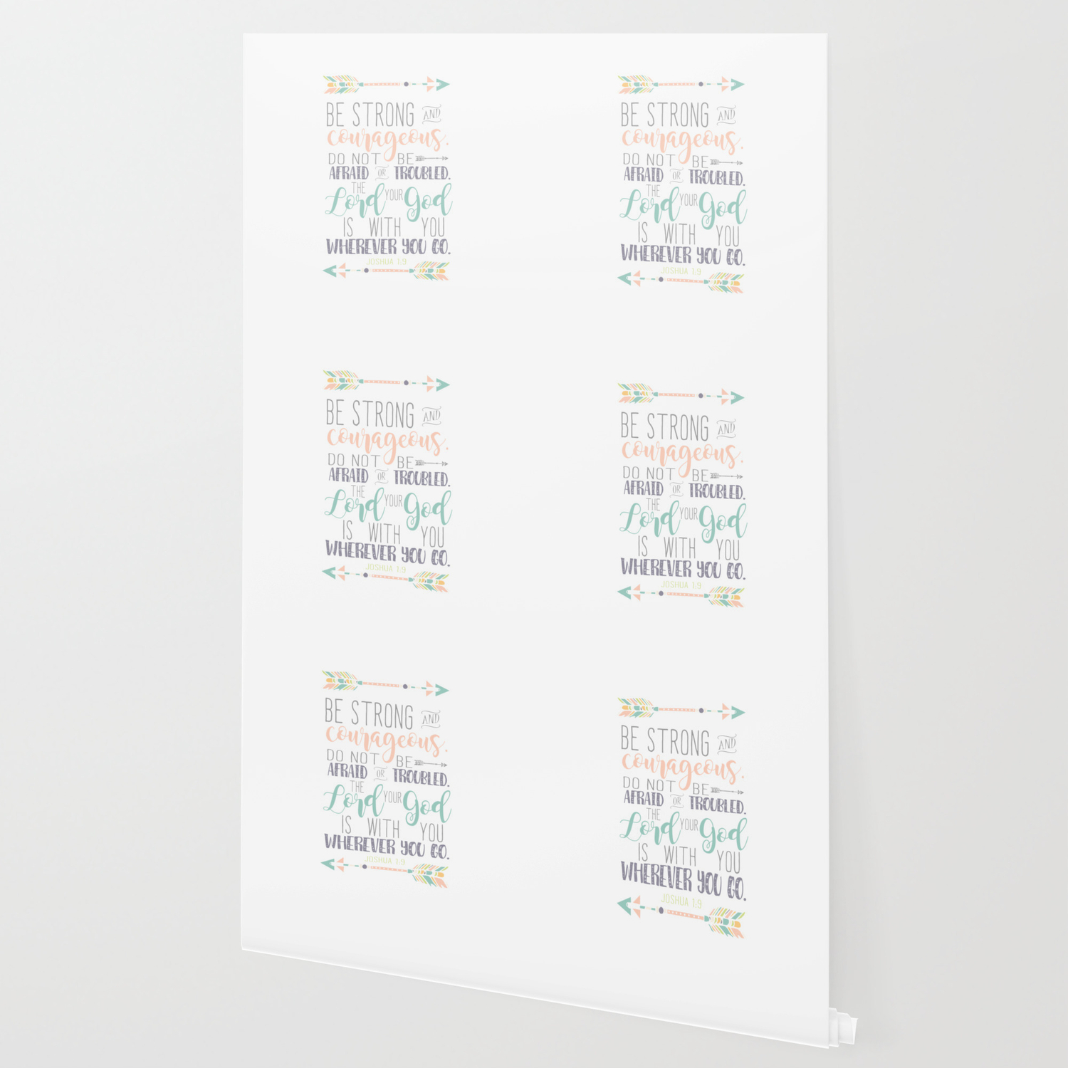 Joshua 1 9 Bible Verse Wallpaper By Quotes Through Christ Society6