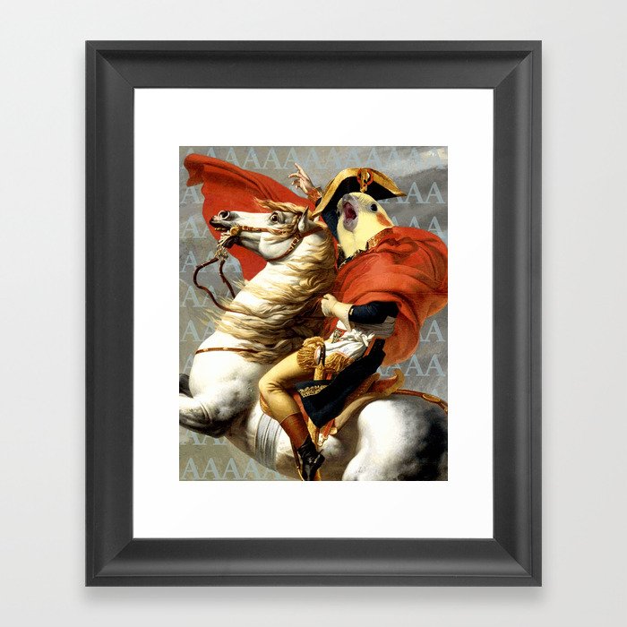 Napoleon birb Framed Art Print