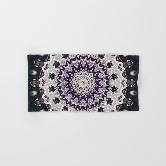 Black and white mandala (almost) Hand & Bath Towel