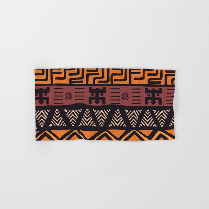 Tribal ethnic geometric pattern 021 Hand & Bath Towel