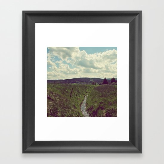 the creek Framed Art Print