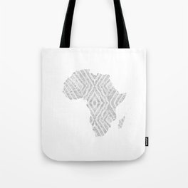 Africa in Light Grey Tote Bag