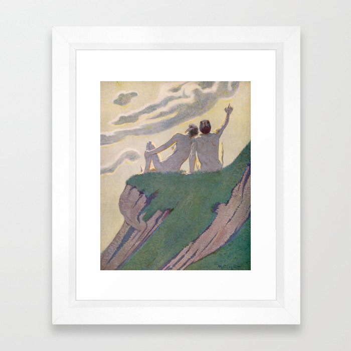 "I do not know what it is except that it is grand, and that it is happiness" (Margaret C Cook, 1913) Framed Art Print
