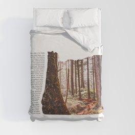 Oregon Minimalist Map | Fairytale Forest Duvet Cover